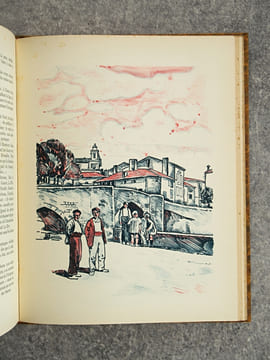GASCOGNE. TYPES ET COUTUMES. DESSINS ORIGINAUX DE CLEMENT SERVEAU. . ESCHOLIER RAYMOND (1882-1971). 