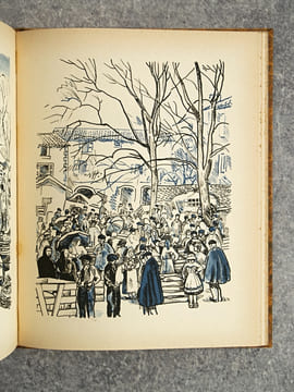 GASCOGNE. TYPES ET COUTUMES. DESSINS ORIGINAUX DE CLEMENT SERVEAU. . ESCHOLIER RAYMOND (1882-1971). 