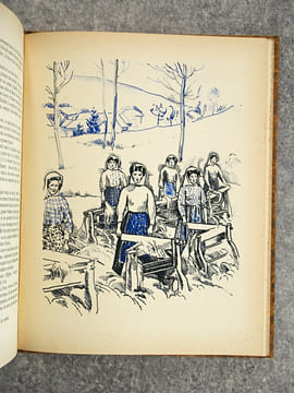 GASCOGNE. TYPES ET COUTUMES. DESSINS ORIGINAUX DE CLEMENT SERVEAU. . ESCHOLIER RAYMOND (1882-1971). 