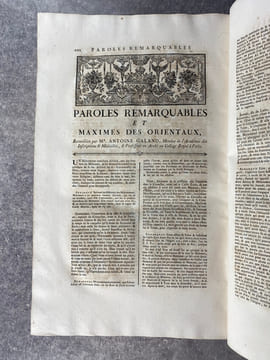 BIBLIOTHEQUE ORIENTALE, OU DICTIONNAIRE UNIVERSEL, CONTENANT GENERALEMENT TOUT CE QUI REGARDE LA CONNOISSANCE DES PEUPLES DE L’ORIENT; LEURS HISTOIRES ...