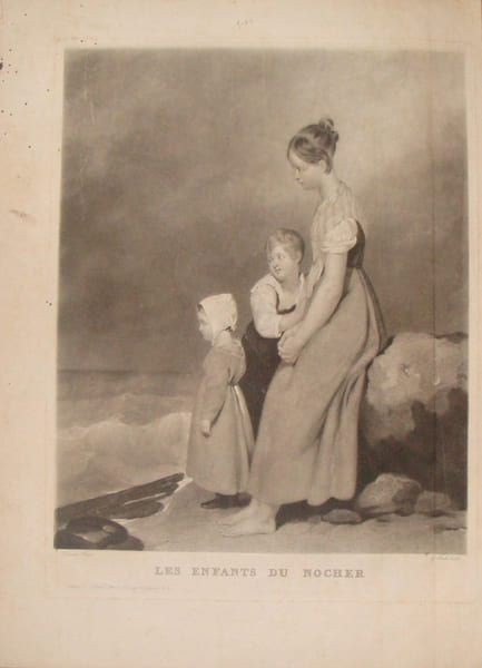 LES ENFANTS DU NOCHER. BEAUME PINXIT. G. MAILE SCULP.  . BEAUME JOSEPH (1796-1885).