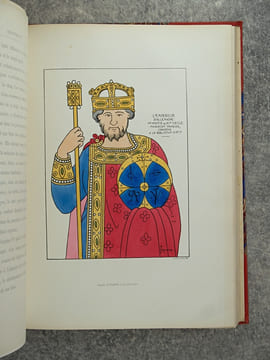 HISTOIRE GENERALE DU COSTUME, CIVIL, RELIGIEUX ET MILITAIRE DU IV° AU XII° SIECLE - OCCIDENT - (315-1100). PAR R. JACQUEMIN PEINTRE-GRAVEUR, AUTEUR DE ...