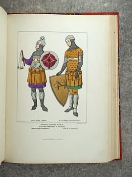 HISTOIRE GENERALE DU COSTUME, CIVIL, RELIGIEUX ET MILITAIRE DU IV° AU XII° SIECLE - OCCIDENT - (315-1100). PAR R. JACQUEMIN PEINTRE-GRAVEUR, AUTEUR DE ...