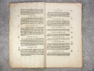 ETAT DES ARRESTS RENDUS EN FAVEUR DE L’ORDRE DE MALTE DEPUIS L’ANNEE 1700, JUSQU’EN 1760. . 