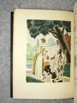 - AUX FLANCS DU VASE. ILLUSTRATIONS ORIGINALES EN COULEURS DE FERDINAND FARGEOT. 1941.- LE CHARIOT D’OR. ILLUSTRATIONS ORIGINALES EN COULEURS DE ...