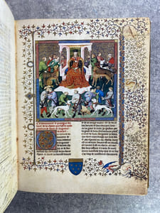 LE LIVRE DE LA CHASSE. MANUSCRIT FRANCAIS 616 DE LA BIBLIOTHEQUE NATIONALE - PARIS. INTRODUCTION ET COMMENTAIRES MARCEL THOMAS - FRANCOIS AVRIL - DUC DE BRISSAC. TRADUCTION EN FRANCAIS MODERNE ROBERT ET ANDRE BOSSUAT. 