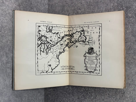 TROIS VOYAGES AU CANADA. PUBLIES PAR BERTRAND GUEGAN. JACQUES CARTIER. VOYAGES FAITS EN LA NOUVELLE FRANCE EN 1534 ET 1536. S. DE CHAMPLAIN. VOYAGES ...