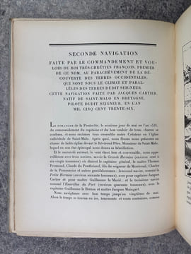 TROIS VOYAGES AU CANADA. PUBLIES PAR BERTRAND GUEGAN. JACQUES CARTIER. VOYAGES FAITS EN LA NOUVELLE FRANCE EN 1534 ET 1536. S. DE CHAMPLAIN. VOYAGES ...