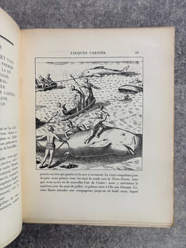 TROIS VOYAGES AU CANADA. PUBLIES PAR BERTRAND GUEGAN. JACQUES CARTIER. VOYAGES FAITS EN LA NOUVELLE FRANCE EN 1534 ET 1536. S. DE CHAMPLAIN. VOYAGES ...