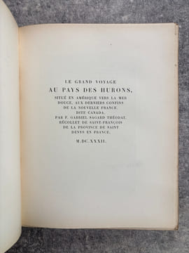 TROIS VOYAGES AU CANADA. PUBLIES PAR BERTRAND GUEGAN. JACQUES CARTIER. VOYAGES FAITS EN LA NOUVELLE FRANCE EN 1534 ET 1536. S. DE CHAMPLAIN. VOYAGES ...