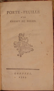PORTE-FEUILLE D'UN EXEMPT DE POLICE. LONDRES. 1785.