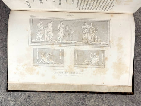 HERCULANUM ET POMPEI. RECUEIL GENERAL DES PEINTURES, BRONZES, MOSAIQUES, ETC. DECOUVERTS JUSQU’A CE JOUR, ET REPRODUITS D’APRES LE ANTICHITA DI ...