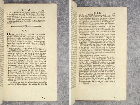 MANUEL DU NATURALISTE. OUVRAGE UTILE AUX VOYAGEURS & A CEUX QUI VISITENT LES CABINETS D’HISTOIRE NATURELLE & DE CURIOSITES, EN FORME DE DICTIONNAIRE, ...