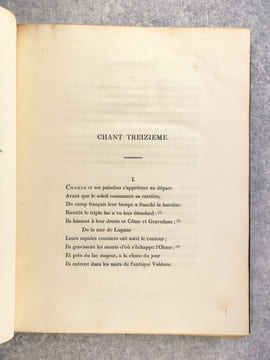 CHARLEMAGNE; OU L'EGLISE DELIVREE. POEME EPIQUE EN VINGT-QUATRE CHANTS. PAR LUCIEN BONAPARTE, MEMBRE DE L'INSTITUT DE FRANCE, ETC, ETC.. BONAPARTE ...