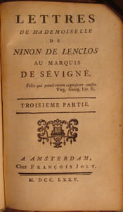 MEMOIRES SUR LA VIE DE MLLE DE LENCLOS. PAR M. B*****.
