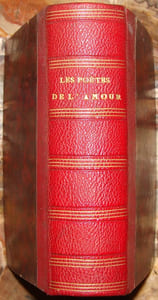LES POETES DE L'AMOUR. RECUEIL DE VERS FRANCAIS DES XV°, XVI°, XVII°, XVIII° ET XIX° SIECLES, PRECEDE D'UNE INTRODUCTION PAR M. JULIEN LEMER.