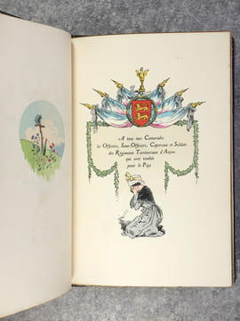 LA PASSION DE NOTRE FRERE LE POILU. ILLUSTRATIONS EN COULEURS DE LEON LEBEGUE. . LECLERC (MARC. 1874-1946). LEBEGUE LEON (1863-1944). 