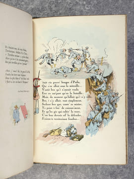 LA PASSION DE NOTRE FRERE LE POILU. ILLUSTRATIONS EN COULEURS DE LEON LEBEGUE. . LECLERC (MARC. 1874-1946). LEBEGUE LEON (1863-1944). 