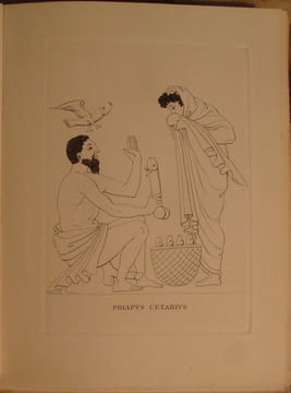 LES PRIAPEES. TRADUITES DU LATIN PAR A. T'SERSTEVENS. CINQ PLANCHES SUR CUIVRE GRAVEES PAR GEORGES GORVEL D'APRES LES MODELES ANTIQUES. DESSINS ...