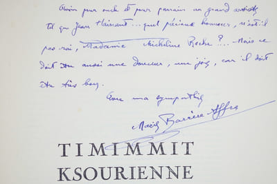 TIMIMMIT KSOURIENNE. PRIX LITTERAIRE DU MAROC 1941. ILLUSTRAYIONS SUR BOIS DE JEAN HAINAUT. 