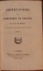 OBSERVATIONS SUR L'HISTOIRE DE FRANCE, PAR L'ABBE DE MABLY; NOUVELLE EDITION, REVUE PAR M. GUIZOT.. MABLY. (ABBE GABRIEL BONNOT DE. 1709-1785).