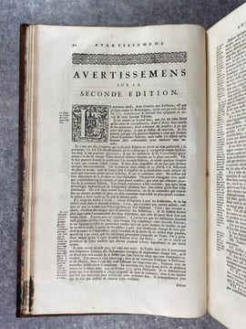 DICTIONNAIRE HISTORIQUE ET CRITIQUE, PAR MR PIERRE BAYLE. QUATRIEME EDITION, REVUE, CORRIGEE ET AUGMENTEE. AVEC LA VIE DE L'AUTEUR, PAR MR. DES ...