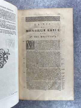 DICTIONNAIRE HISTORIQUE ET CRITIQUE, PAR MR PIERRE BAYLE. QUATRIEME EDITION, REVUE, CORRIGEE ET AUGMENTEE. AVEC LA VIE DE L'AUTEUR, PAR MR. DES ...