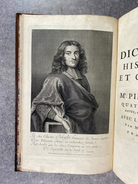DICTIONNAIRE HISTORIQUE ET CRITIQUE, PAR MR PIERRE BAYLE. QUATRIEME EDITION, REVUE, CORRIGEE ET AUGMENTEE. AVEC LA VIE DE L'AUTEUR, PAR MR. DES ...