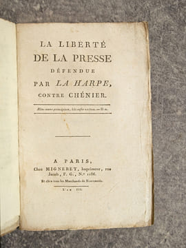 LE SALUT PUBLIC, OU LA VERITE DITE A LA CONVENTION. PAR UN HOMME LIBRE. . LA HARPE. (FREDERIC-CESAR. 1754-1838).