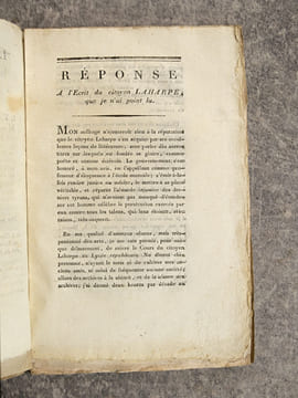 LE SALUT PUBLIC, OU LA VERITE DITE A LA CONVENTION. PAR UN HOMME LIBRE. . LA HARPE. (FREDERIC-CESAR. 1754-1838).