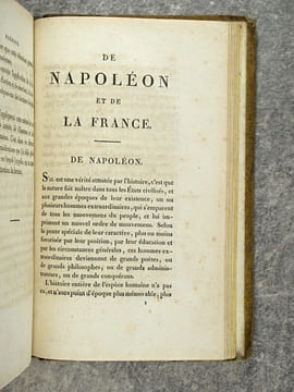 JUGEMENT IMPARTIAL SUR NAPOLEON, OU CONSIDERATIONS PHILOSOPHIQUES SUR SON CARACTERE, SON ELEVATION, SA CHUTE, ET LES RESULTATS DE SON GOUVERNEMENT, ...
