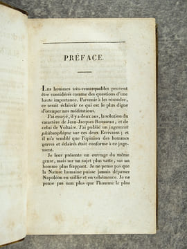 JUGEMENT IMPARTIAL SUR NAPOLEON, OU CONSIDERATIONS PHILOSOPHIQUES SUR SON CARACTERE, SON ELEVATION, SA CHUTE, ET LES RESULTATS DE SON GOUVERNEMENT, ...