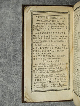 ALMANACH HISTORIQUE DE LA PROVINCE DE LANGUEDOC POUR L’ANNEE 1786. PREMIERE PARTIE. . BAOUR JEAN-FLORENT. (1724-1795).