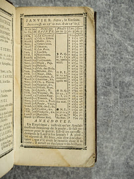 ALMANACH HISTORIQUE DE LA PROVINCE DE LANGUEDOC POUR L’ANNEE 1786. PREMIERE PARTIE. . BAOUR JEAN-FLORENT. (1724-1795).