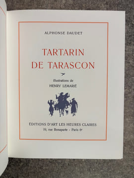 CONTES DU LUNDI. LETTRES DE MON MOULIN. TARTARIN DE TARASCON. ILLUSTRATIONS DE HENRY LEMARIE.. DAUDET ALPHONSE (1840-1897). 