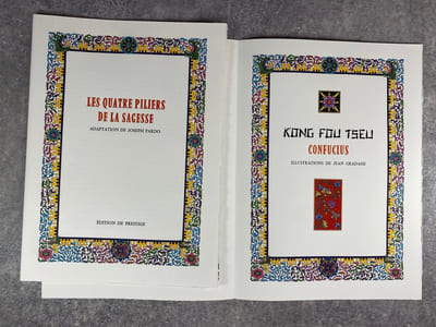LES QUATRE PILIERS DE LA SAGESSE. ILLUSTRATIONS DE JEAN GRADASSI. 
