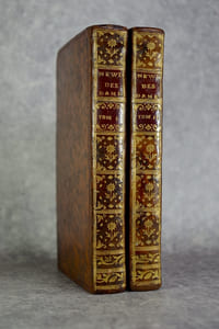 LE NEWTONIANISME POUR LES DAMES, OU ENTRETIENS SUR LA LUMIERE, SUR LES COULEURS, ET SUR L'ATTRACTION. TRADUITS DE L'ITALIEN DE M. ALGAROTI, PAR M. DU PERRON DE CASTERA. SECONDE EDITION REVUE, CORRIGEE & AUGMENTEE.