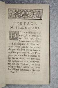 LE NEWTONIANISME POUR LES DAMES, OU ENTRETIENS SUR LA LUMIERE, SUR LES COULEURS, ET SUR L'ATTRACTION. TRADUITS DE L'ITALIEN DE M. ALGAROTI, PAR M. DU PERRON DE CASTERA. SECONDE EDITION REVUE, CORRIGEE & AUGMENTEE.