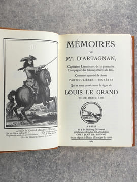 MEMOIRES DE MR D'ARTAGNAN, CAPITAINE LIEUTENANT DE LA PREMIERE COMPAGNIE DES MOUSQUETAIRES DU ROI, CONTENANT QUANTITE DE CHOSES PARTICULIERES ET ...