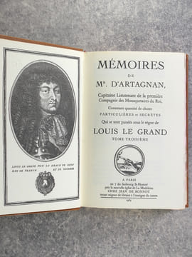 MEMOIRES DE MR D'ARTAGNAN, CAPITAINE LIEUTENANT DE LA PREMIERE COMPAGNIE DES MOUSQUETAIRES DU ROI, CONTENANT QUANTITE DE CHOSES PARTICULIERES ET ...