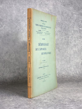 SEMIOLOGIE DE L'APPAREIL RESPIRATOIRE, PAR H. BARTH, MEDECIN DE L'HOPITAL NECKER. AVEC 98 FIGURES INTERCALEES DANS LE TEXTE. . BARTH H.