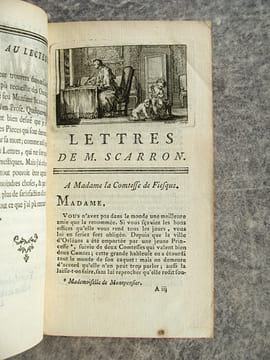 OEUVRES. NOUVELLE EDITION, REVUE, CORRIGEE & AUGMENTEE. DERNIERES OEUVRES, DIVISEES EN DEUX PARTIES. . SCARRON PAUL. (1610-1660).