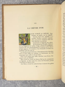 LA CHEVRE D'OR. FRONTISPICE ET LETTRES ORNEES DE DAVID DELLEPIANE. . ARENE PAUL. (1843-1896).