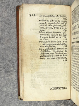 NOUVEAU COMMENTAIRE SUR L'ORDONNANCE DU COMMERCE DU MOIS DE MARS 1673. PAR M * * * CONSEILLER AU PRESIDIAL D'ORLEANS. NOUVELLE EDITION, CORRIGEE & ...
