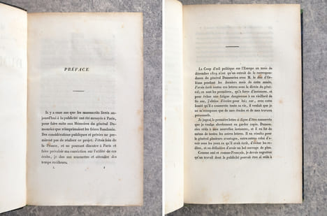 MEMOIRES ET CORRESPONDANCE INEDITS, PUBLIES SUR LES MANUSCRITS AUTOGRAPHES DEPOSES CHEZ L'EDITEUR, ET PRECEDES D'UN FAC-SIMILE. . DUMOURIEZ ...