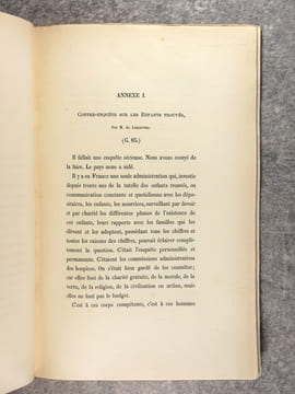 NOTES ET DOCUMENTS SUR LES ARCHIVES DES HOSPICES ET SUR LES RESULTATS COMPARES DE L’ASSISTANCE HOSPITALIERE A NARBONNE ET DANS UNE PARTIE DE L’EUROPE. ...