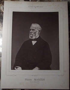 HENRI MARTIN. (HISTORIEN ET HOMME POLITIQUE FRANCAIS. 1810-1883). PARIS. 1876. (EXTRAIT DE LA "GALERIE CONTEMPORAINE, LITTERAIRE ET ARTISTIQUE").