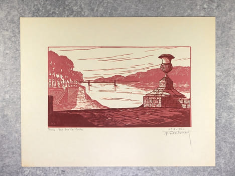 DANS LE VIEUX TOURS. VINGT-CINQ GRAVURES ORIGINALES DE FERDINAND DUBREUIL. PREFACE DE ROLAND ENGERAND. . DUBREUIL FERDINAND. (1894-1957).