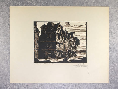 DANS LE VIEUX TOURS. VINGT-CINQ GRAVURES ORIGINALES DE FERDINAND DUBREUIL. PREFACE DE ROLAND ENGERAND. . DUBREUIL FERDINAND. (1894-1957).