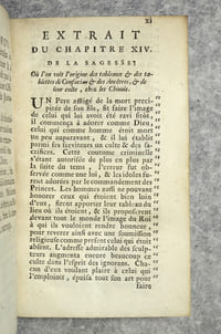 CONFORMITE DES CEREMONIES CHINOISES AVEC L’IDOLATRIE GRECQUE ET ROMAINE. POUR SERVIR DE CONFIRMATION A L’APOLOGIE DES DOMINICAINS MISSIONNAIRES DE LA CHINE. PAR UN RELIGIEUX DOCTEUR & PROFESSEUR EN THEOLOGIE.